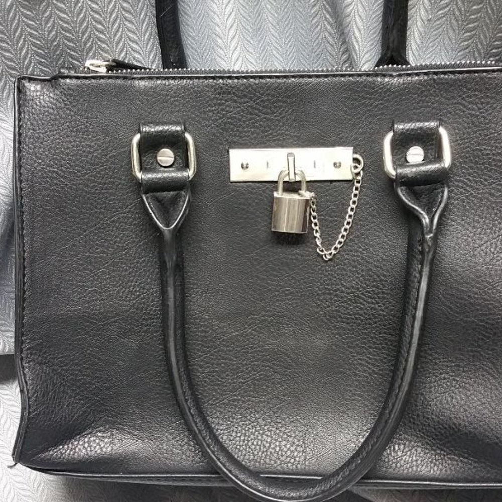 MIX NO. 6 BLACK LEATHER POCKET BOOK /GOLD HARDWARE